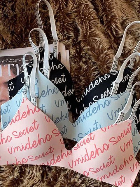 Alphabets Seamless Butter Soft Bra