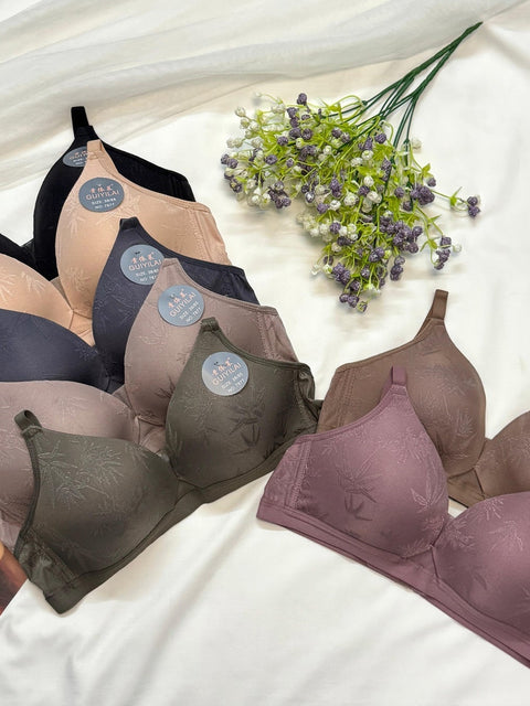 Seamless Self Print Bra Daily Wear