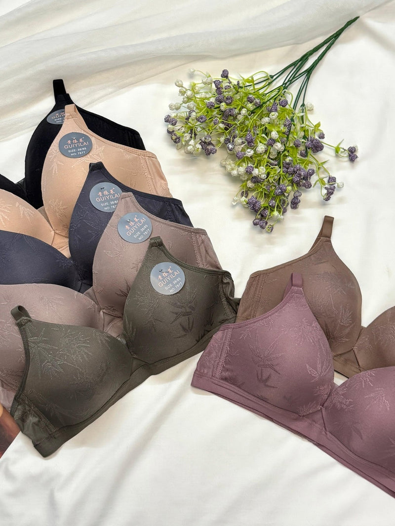 Seamless Self Print Bra Daily Wear