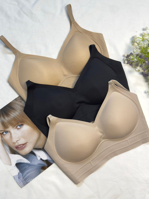 Scoop Cup Seamless Bra with Back Hooks