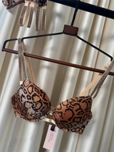 Golden Snake Print VS Bra Set Imported