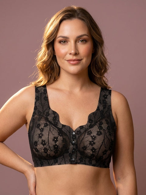 Front Open Creamy Soft Seamless Bra