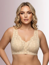 Front Open Creamy Soft Seamless Bra