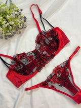 Honey Moon Net Bra Set
