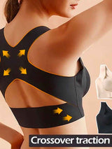 Plain Seamless Cross Posture Correction Bra