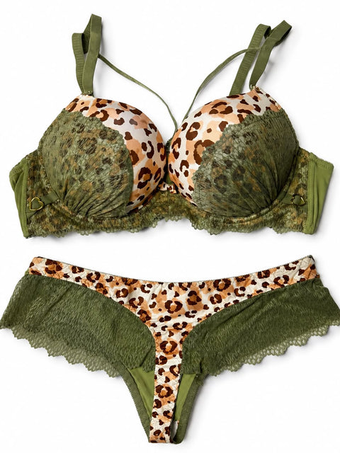 Wild Elegance Lace Bra & Panty Set